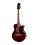 Epiphone J-200EC Studio Parlor Solid Top Fishman Presys-II WR Wine Red gitara elektro-akustyczna